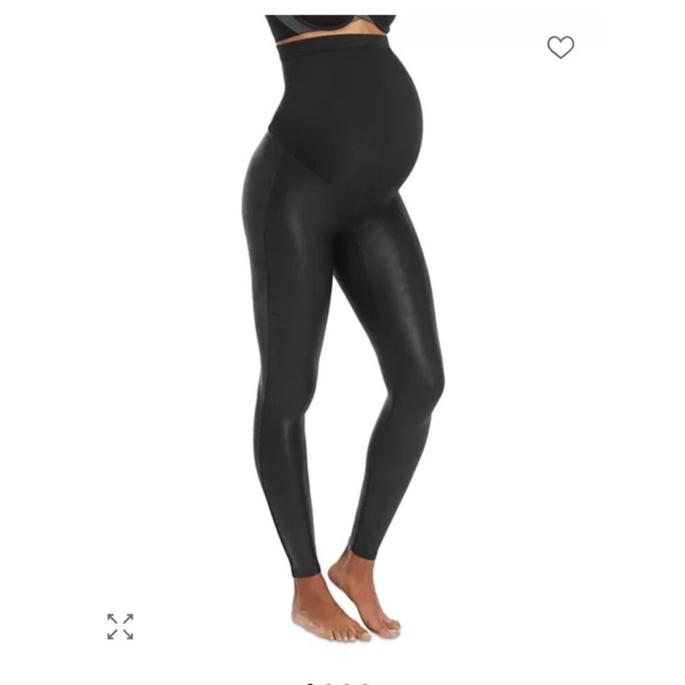 NWT Spanx Maternity Faux Leather Legging XS